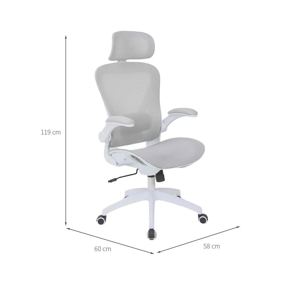 Imagem 3 de 3 do produto Cadeira De Escritório Presidente Giratória Zenith Cinza