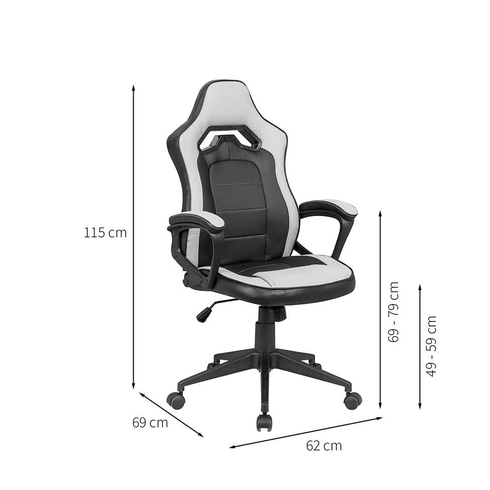 Imagem 4 de 5 do produto Cadeira Gamer Guardian Preta E Cinza
