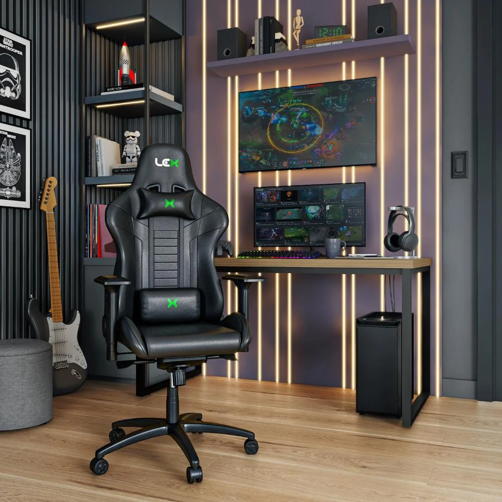 Cadeira Gamer Olympians Poseidon Preta Cadeira Gamer Olympians Poseidon Preta