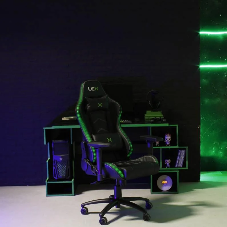 Cadeira Gamer Olympians Zeus LED RGB Preta Cadeira Gamer Olympians Zeus LED RGB Preta