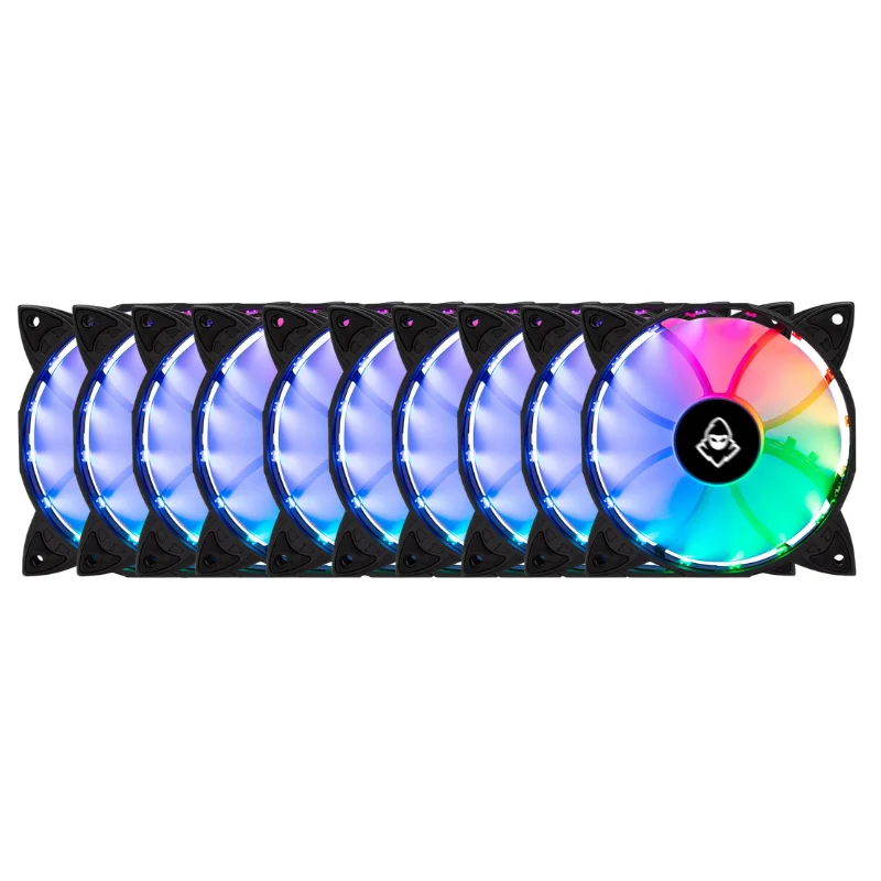 Kit 10 Fans Mancer Z100 RGB Com Controladora 120mm - Mcr-z10RGB-01 4