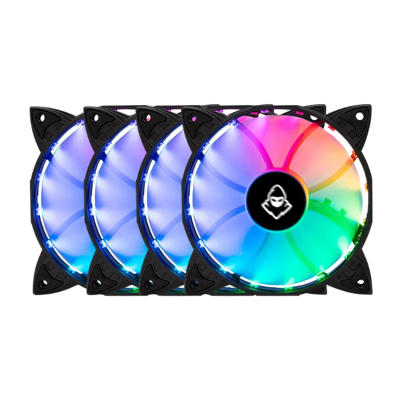 Kit 4 Fans Mancer Z100 RGB Com Controladora 120mm - Mcr-z10RGB-01 4