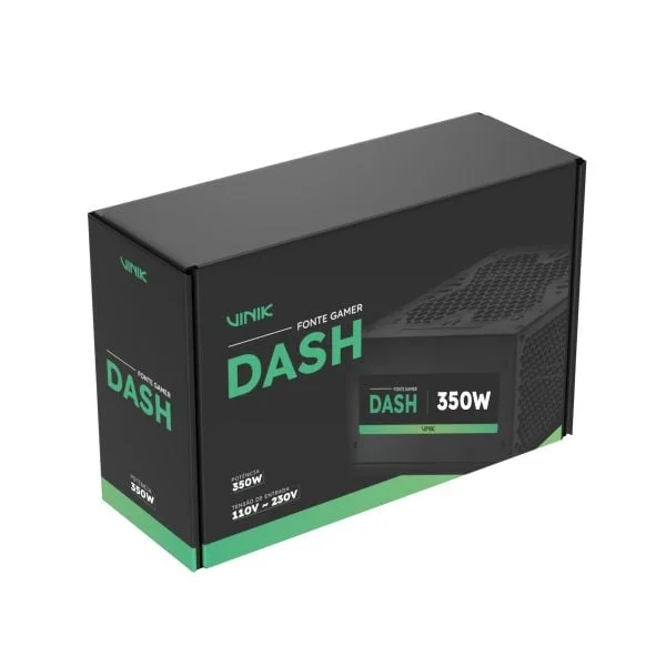 Imagem 5 de 5 do produto Fonte Gamer Vinik Dash 350w Preto - Vfg350wpv3