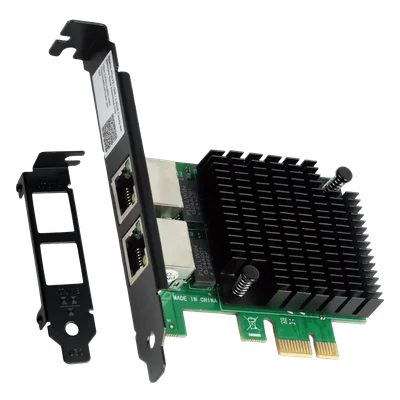 Placa De Rede Gigabit Dual Port Rj45 PCi-e X1 PCyes Lc1000-2p