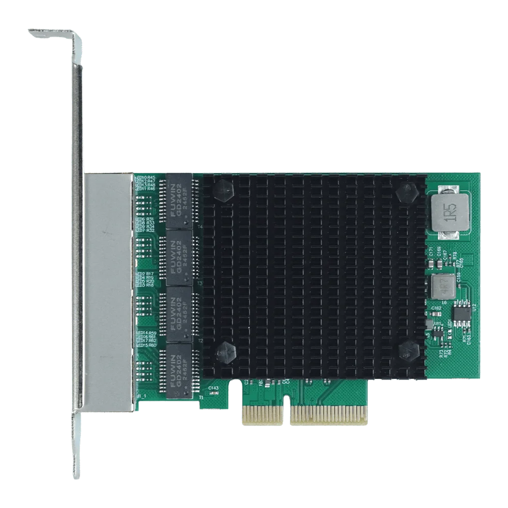 Imagem 2 de 5 do produto Placa De Rede 2.5g Quad Port Rj45 PCi-e X4 PCyes Lc2500-it4p