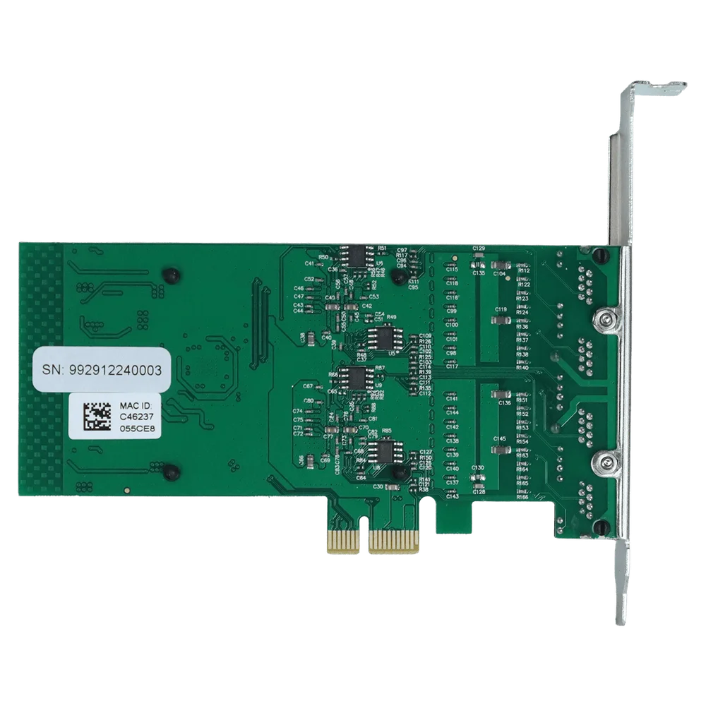 Imagem 4 de 5 do produto Placa De Rede 2.5g Quad Port Rj45 PCi-e X4 PCyes Lc2500-it4p