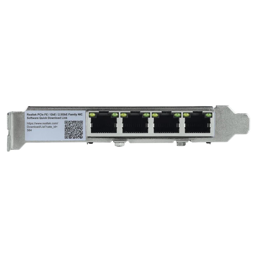 Imagem 5 de 5 do produto Placa De Rede 2.5g Quad Port Rj45 PCi-e X4 PCyes Lc2500-it4p