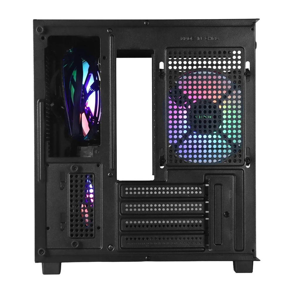 Gabinete Gamer Vinik Gcube Preto Vidro Temperado