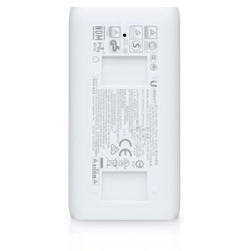 Imagem 2 de 4 do produto Fonte Poe Ubiquiti 24w 48v (poe-48-24w-hw) Branco