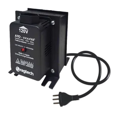 Transformador Ato 1050 Entrada 220v, Saida 120v, Ragtech