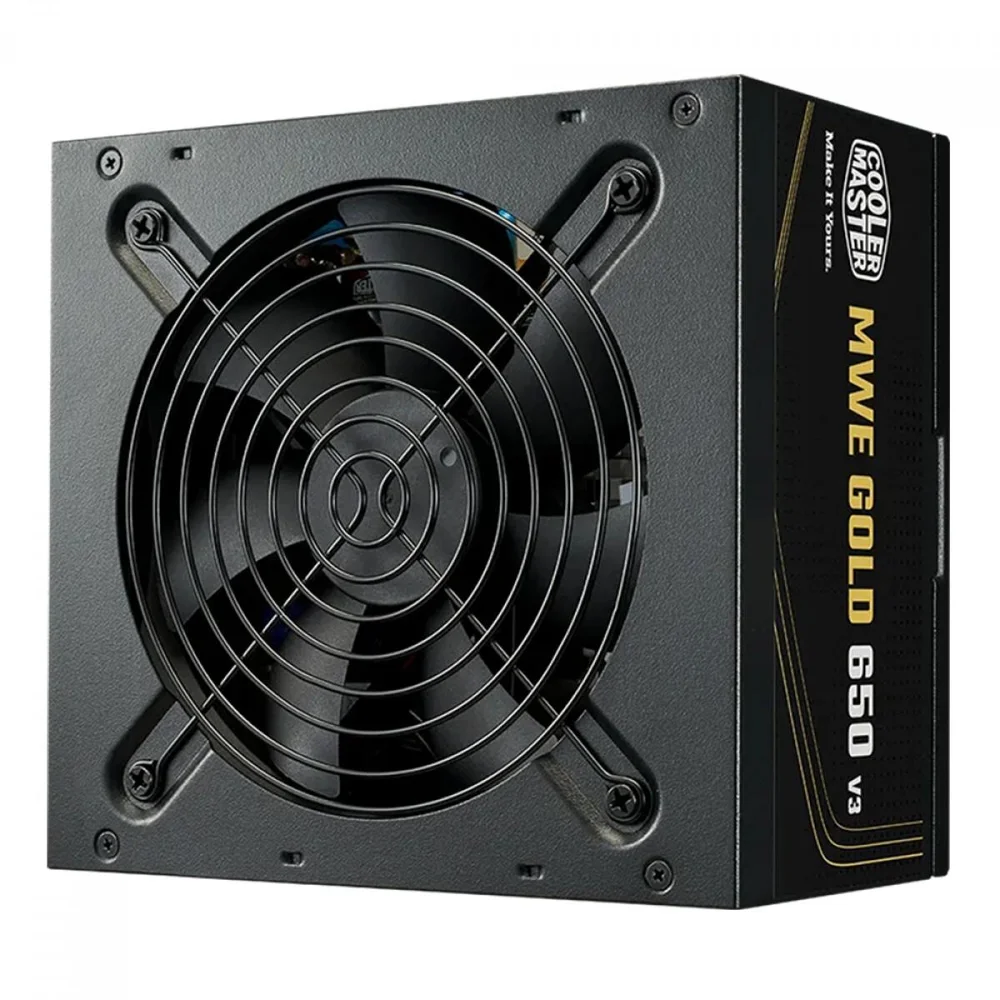 Fonte Cooler Master Mwe Gold 650 V3, 650w, 80 Plus Gold, Atx 3.1, Pfc Ativo, Mpe-6502-acaag-3bbr
