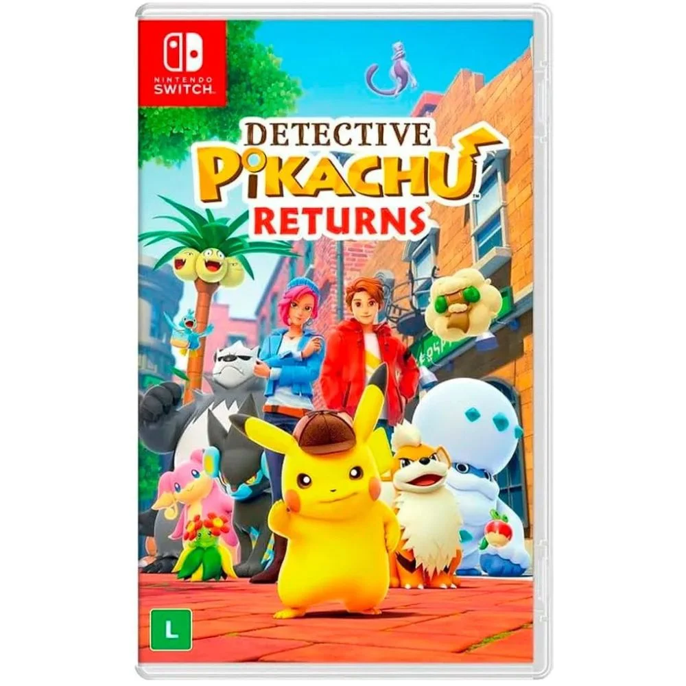 Imagem 1 de 5 do produto Detective Pikachu Returns Switch Mídia Física Novo   Lacrado Envio Imediato