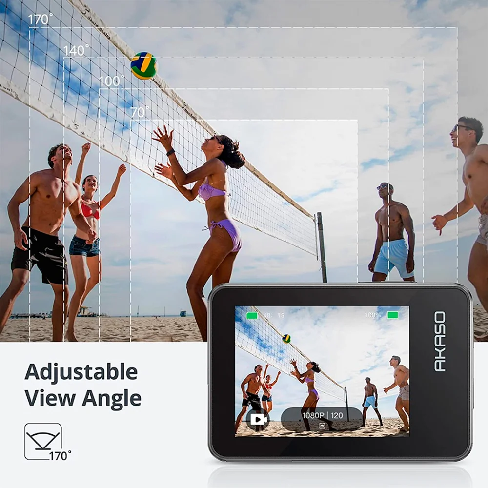Imagem 5 de 5 do produto Câmera Ação Akaso Action Brave 7 4k30fps, Wi-fi, Preta