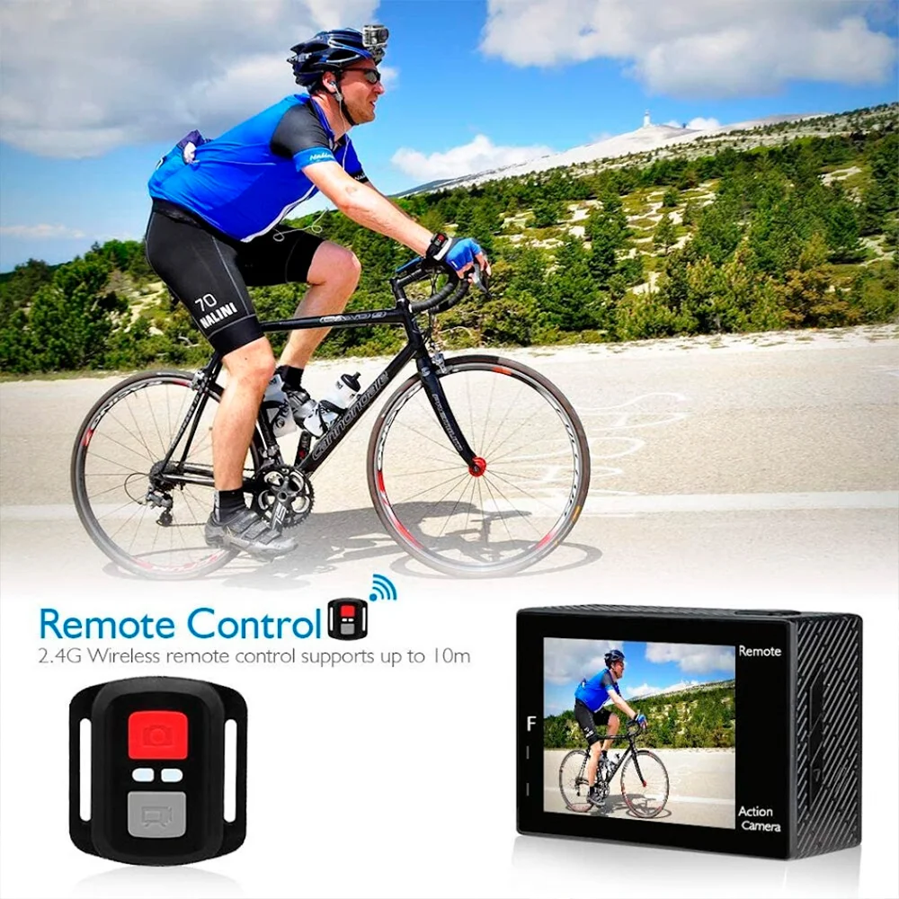 Câmera Ação Akaso Action Brave 4 4k30fps, Wi-fi, Preta