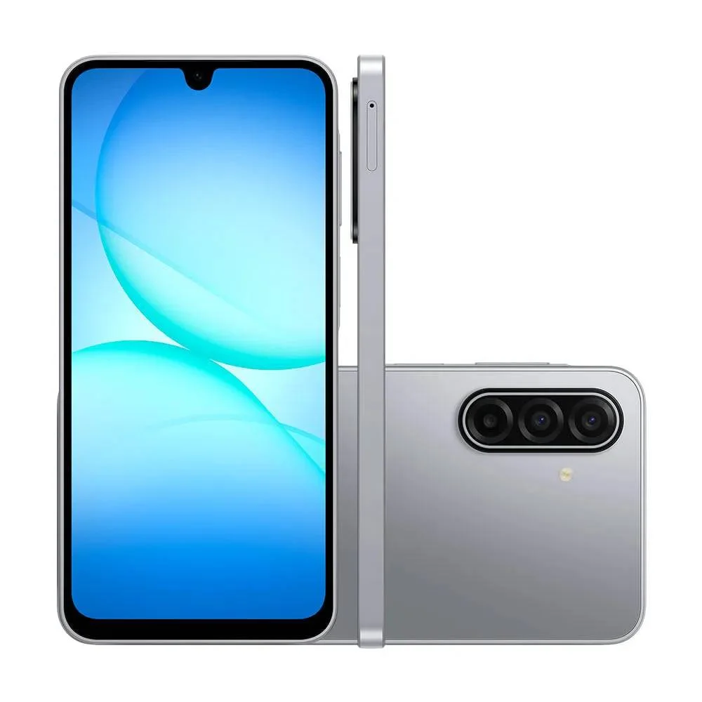 Smartphone Samsung Galaxy A17, 128GB, RAM 4GB, Câmera Tripla 50MP + Selfie 13MP, Tela 6.7", Cinza - Sm-A175fzalzto