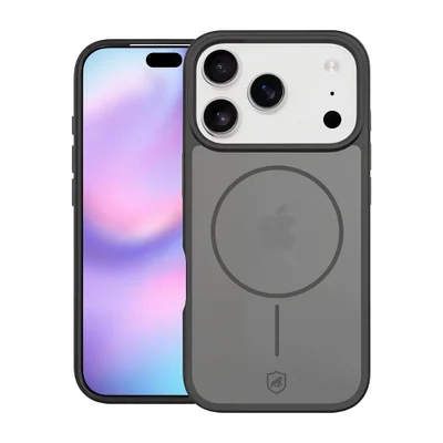Capa Case Capinha Para Iphone 17 Pro - Magsafe Wave Fumê - Preta - Gshield