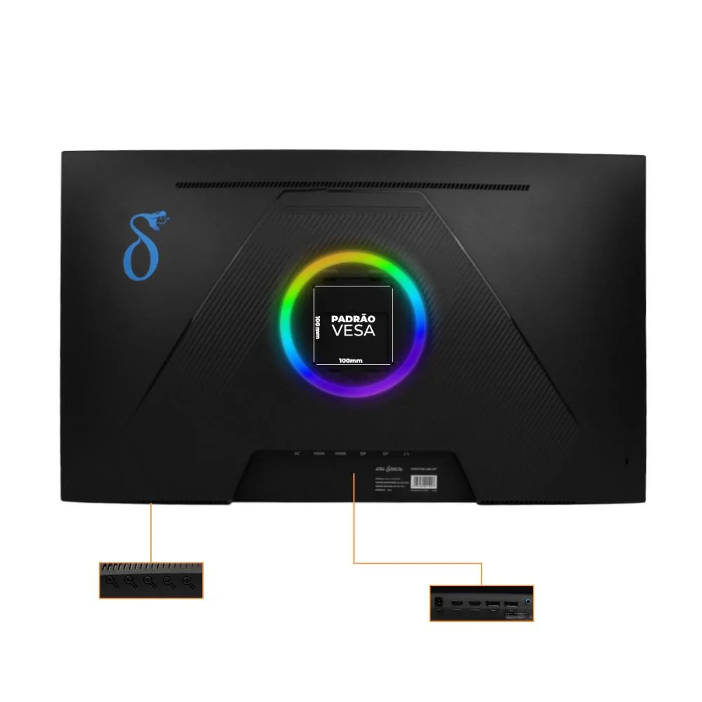 Imagem 5 de 5 do produto Monitor Gamer 27 " Ips Full Hd, 540Hz 1ms. HDMI Displayport Compatível Com Vesa, Rotação Vertical