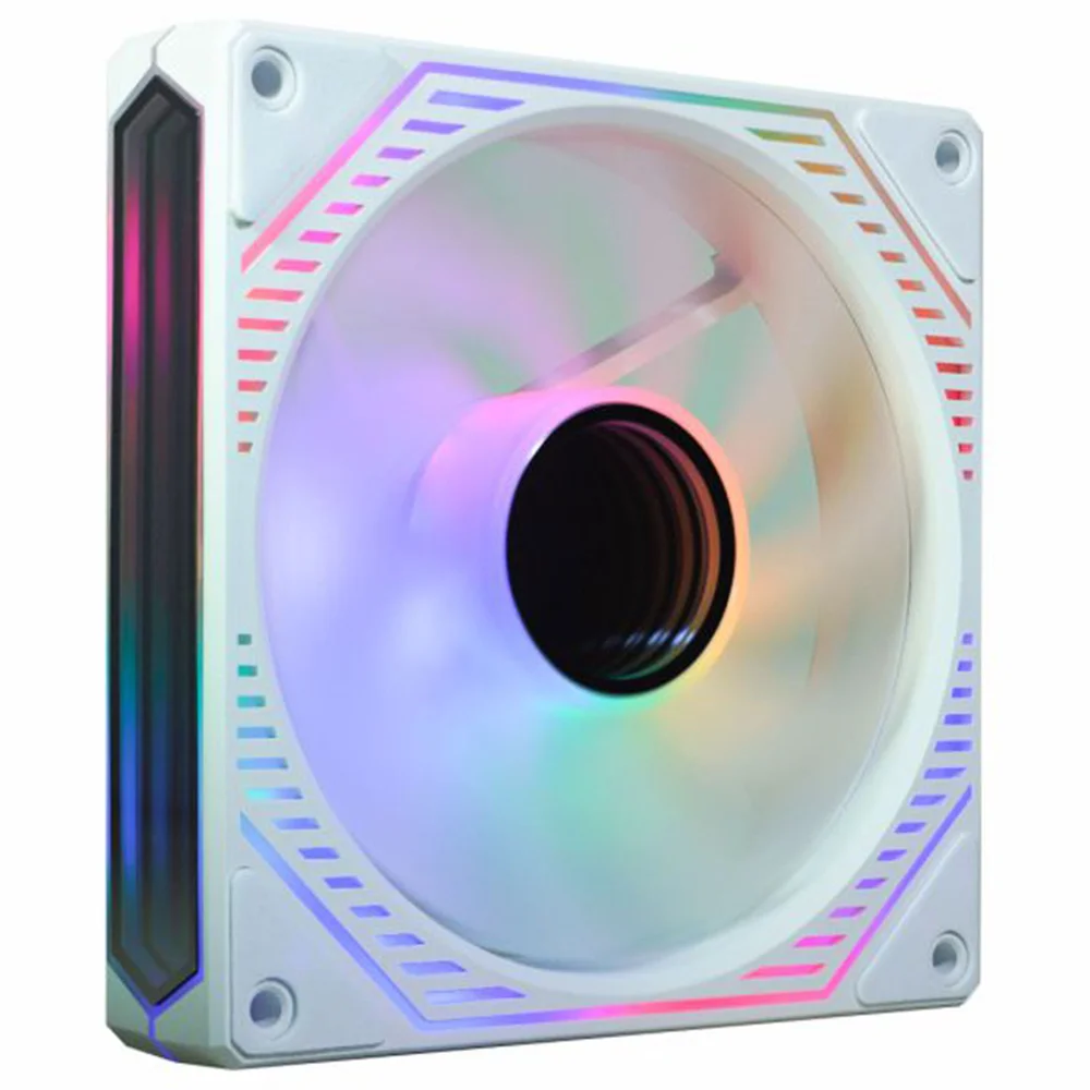 Cooler Fan Para Gabinete K-mex Infinite Multicolor Aa-xwf1, 120mm,  RGB, Silencioso, 4 Pinos Molex, Preto - Aaxwf114atzab0x 4