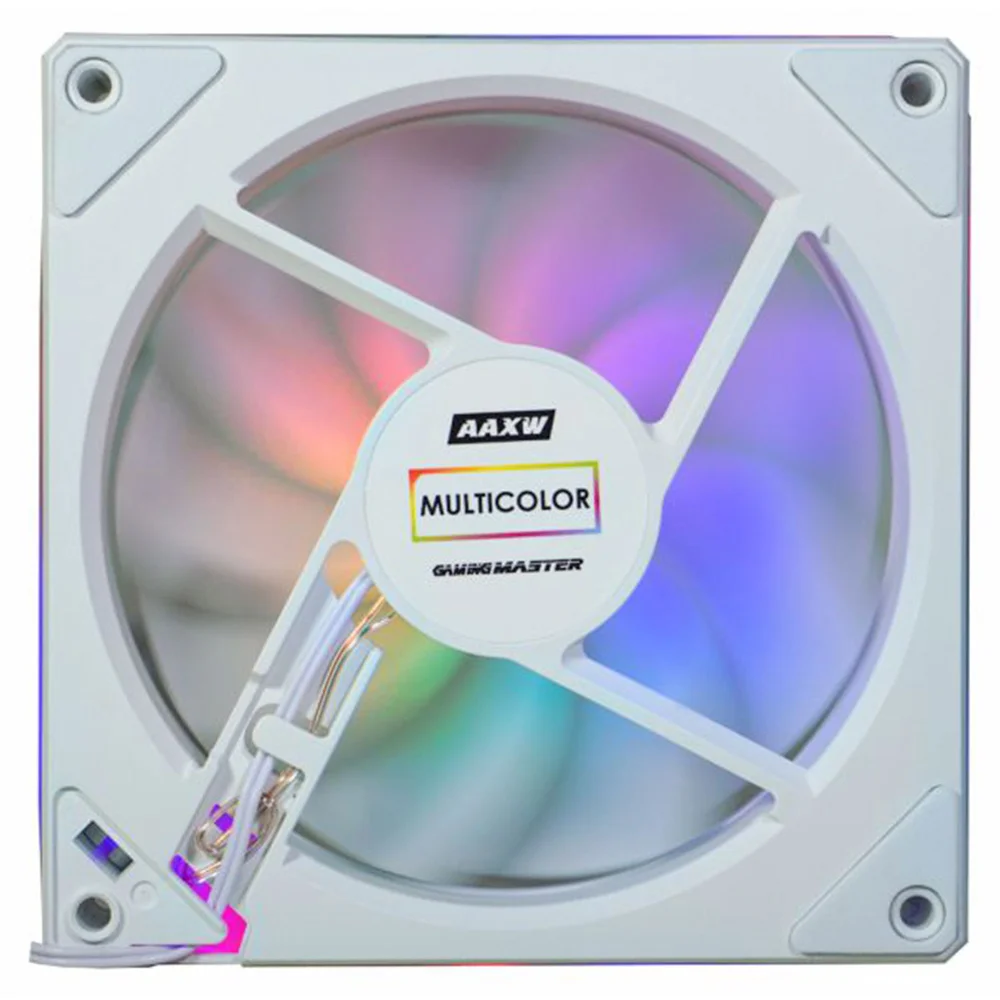 Cooler Fan Para Gabinete K-mex Infinite Multicolor Aa-xwf1, 120mm,  RGB, Silencioso, 4 Pinos Molex, Preto - Aaxwf114atzab0x 6