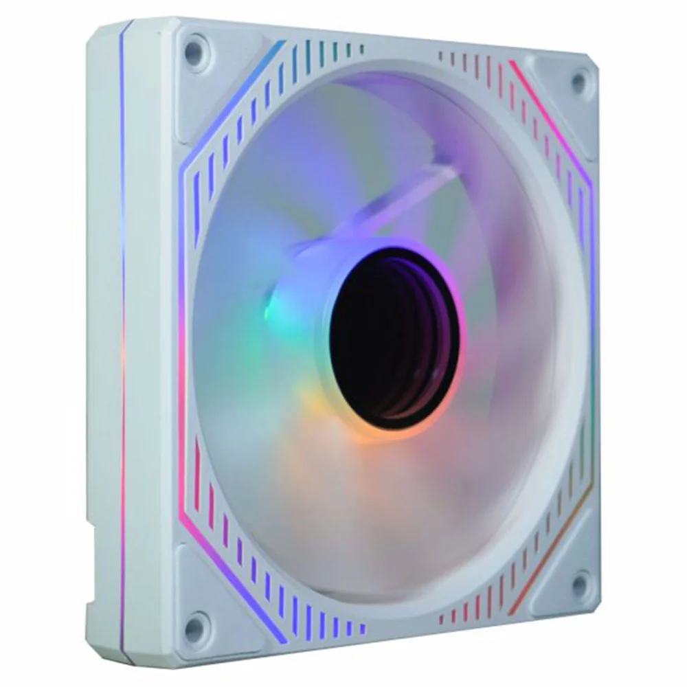Cooler Fan Para Gabinete K-mex Infinite Multicolor Aa-xwf1, 120mm,  RGB, Silencioso, 4 Pinos Molex, Preto - Aaxwf114atzab0x 7