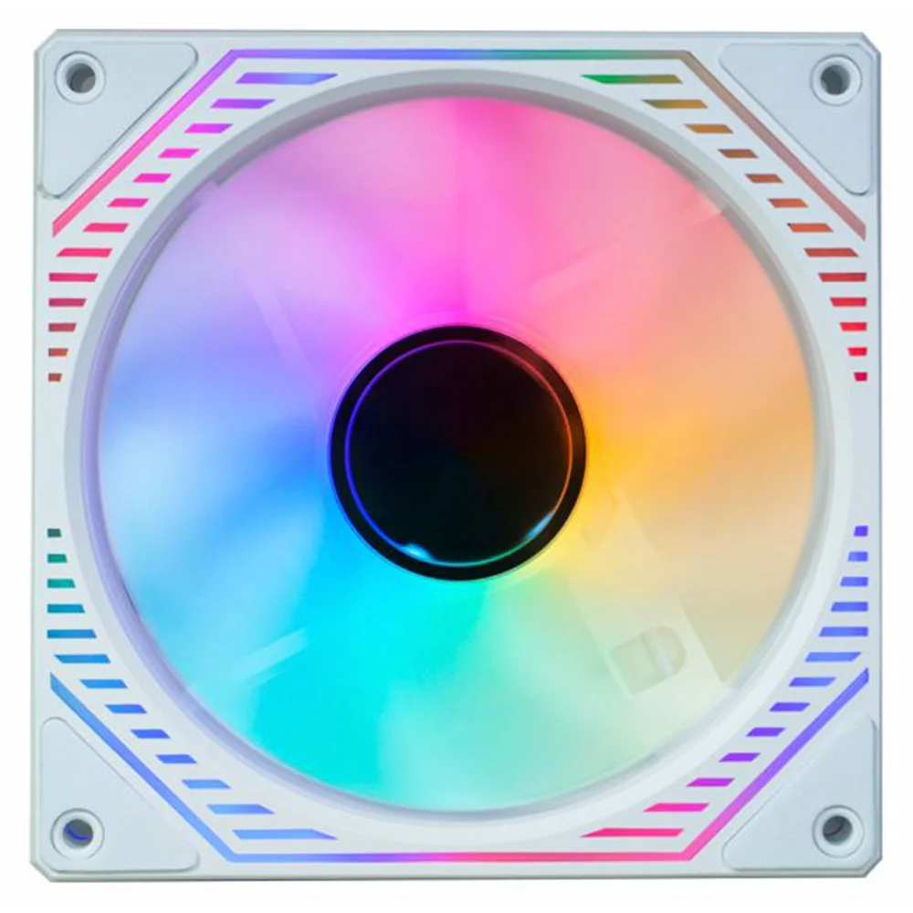 Cooler Fan Para Gabinete K-mex Infinite Multicolor Aa-xwf1, 120mm,  RGB, Silencioso, 4 Pinos Molex, Preto - Aaxwf114atzab0x 8