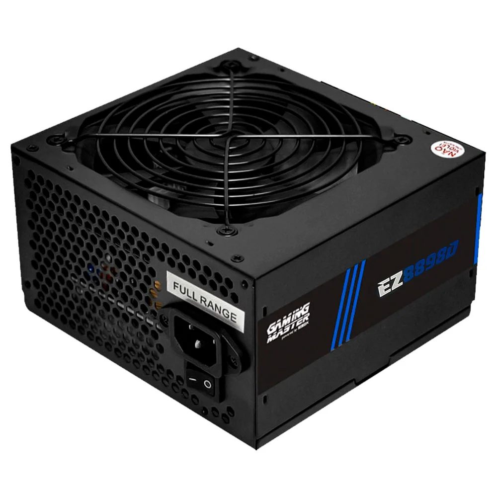 Imagem 5 de 5 do produto Fonte Gamer K-kmex 850w Real, Ez8898d, 80 Plus Bronze, Pfc Ativo, Full Modular, C/ Cabo, Silenciosa, Bivolt Automático - Ez8898d8503cb2x