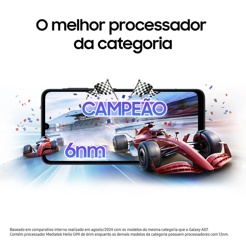 Smartphone Samsung Galaxy A07 128 GB, 4 GB, Câmera 50mp, Tela 6.7”, Proteção Ip54, Processador... 7