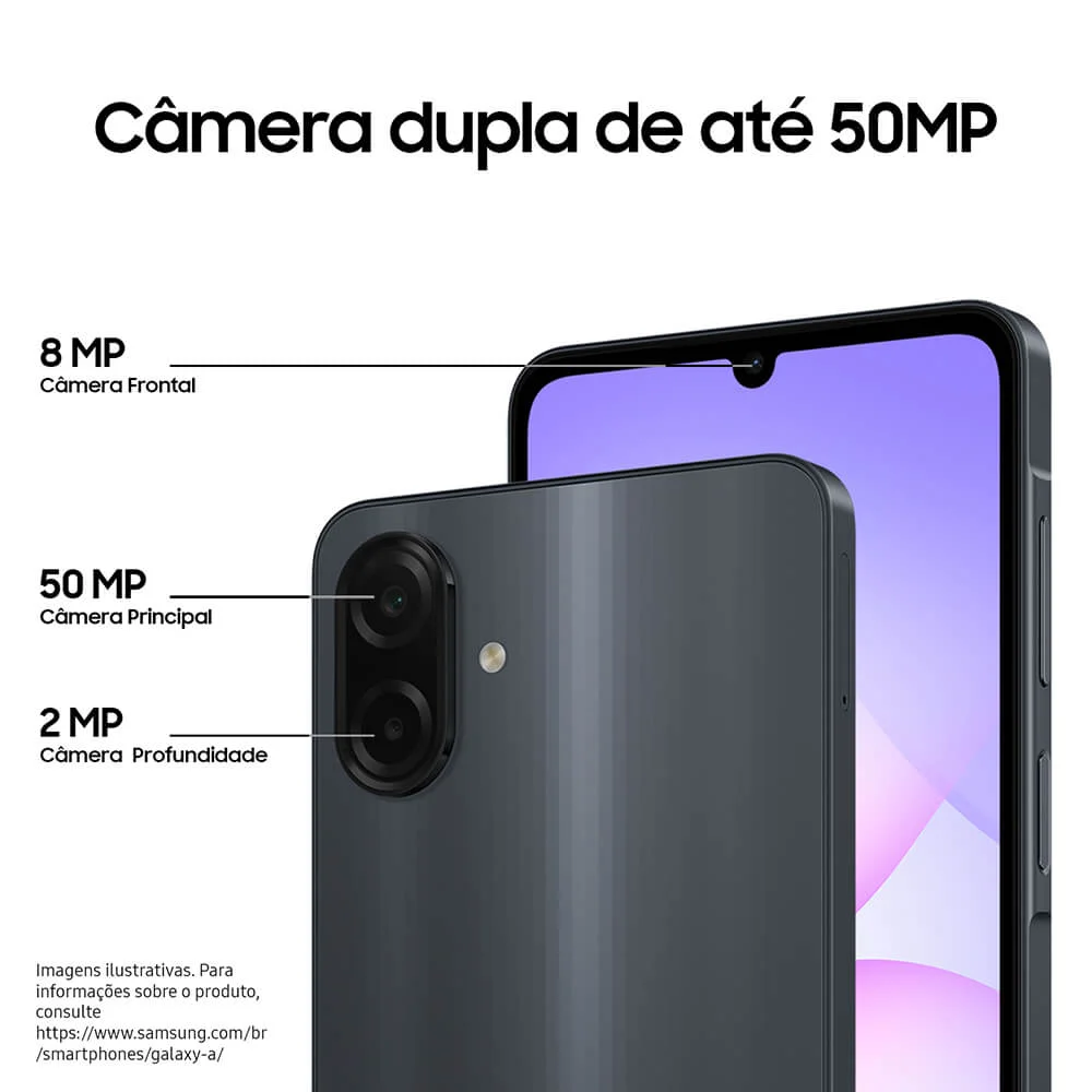 Smartphone Samsung Galaxy A07 128 GB, 4 GB, Câmera 50mp, Tela 6.7”, Proteção Ip54, Processador... 8