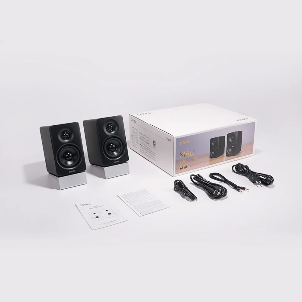 Imagem 5 de 5 do produto Caixa de som com design minimalista, 66W RMS de potência, Áudio Hi-Res, Bluetooth e LDAC - M60 EDIFIER Preto