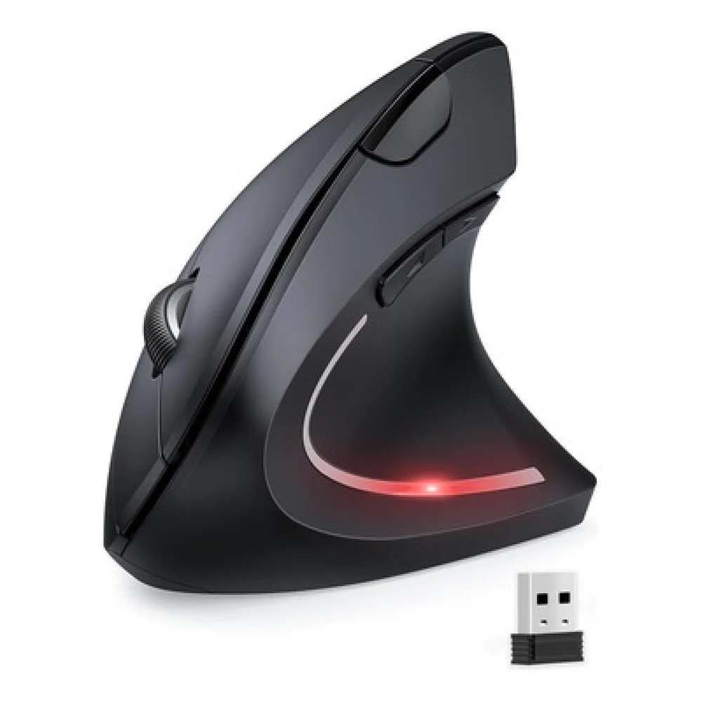 Imagem 4 de 5 do produto ?️ Mouse Vertical Sem Fio 2 Em 1 Wireless + Bluetooth, 2400dpi, Ergonômico