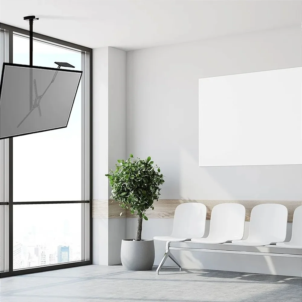 Imagem 2 de 5 do produto Suporte Para Tv De Teto Consultório + Antena Digital Interna Cs0050p-shd500
