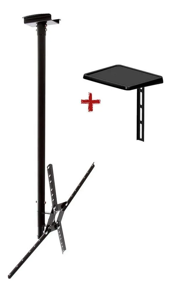 Imagem 3 de 5 do produto Suporte Para Tv De Teto Consultório + Antena Digital Interna Cs0050p-shd500