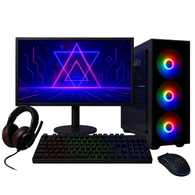 PC Gamer Completo i7 16gb SSD 480GB Geforce 4gb Monitor 23"