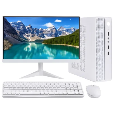 PC Computador Slim Intel i7 16gb SSD 480GB Monitor 19 Branco