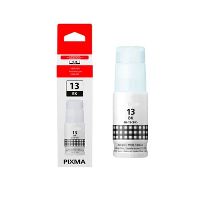 Tinta  Gi-13 Gi13 Preto Bk   Para Impressora Mega Tank G510 G610 G-510 G-610 Refil 60ml