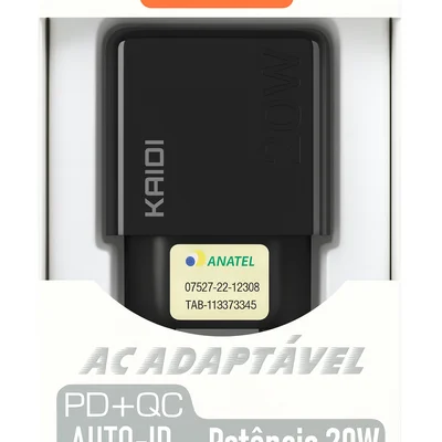 Carregador Turbo Rápido / Carregador Preto Bivolt Com Cabo Usb-c