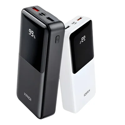 Power Bank Slim Digital Preto 22.5w Carregamento Rápido Viagem