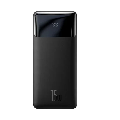 Power Bank Digital Slim Preto 22.5w Carregamento Ultra Rápido