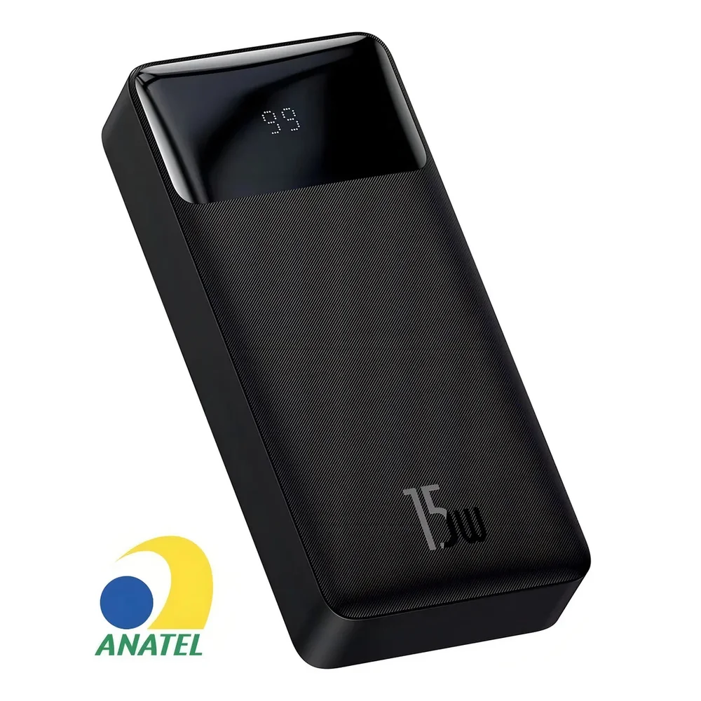 Imagem 5 de 5 do produto Power Bank Portátil Profissional Preto 22.5w Tecnologia Rápida