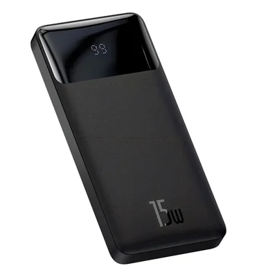 Power Bank Ultrafino Digital Preto 22.5w Carregamento Instantâneo