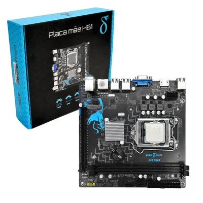 Kit Placa Mãe Delta H61347 Micro Atx Com Processador Intel Core i5 3470 3.2ghz HDMI Ddr3 Até 16gb