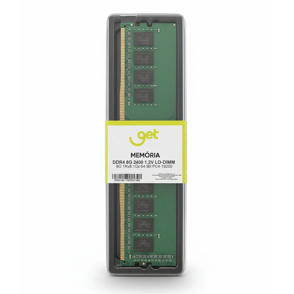 Memória Ram Desktop Get 8GB 2400mhz Ddr4, Dimm 288 Pinos, Alto Desempenho