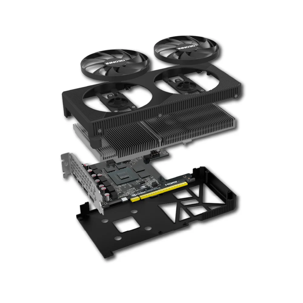 Placa De Video Gpu Inno3d Geforce RTX 5050 Twin X2 8GB 128bits Gddr6 N50502-08d6-174071n 7