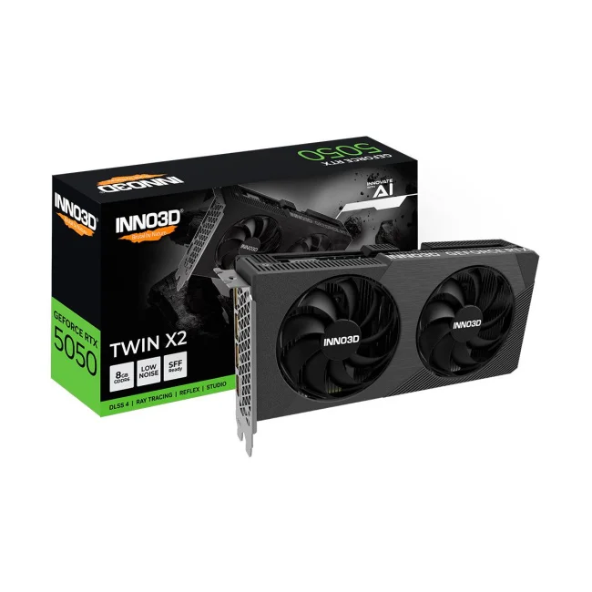 Placa De Video Gpu Inno3d Geforce RTX 5050 Twin X2 8GB 128bits Gddr6 N50502-08d6-174071n Placa De Video Gpu Inno3d Geforce RTX 5050 Twin X2 8GB 128bits Gddr6 N50502-08d6-174071n