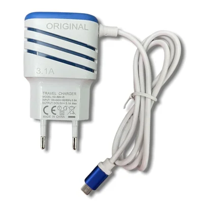 Carregador Turbo De Celular Com 2 Portas Usb -tipo C