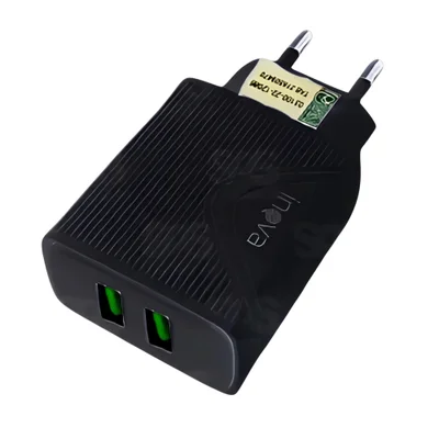 Carregador 2 Usb 3.1a Cabo Compatível Iphone Car-3159a Preto