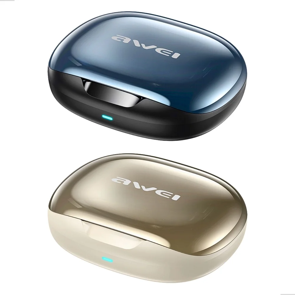 Imagem 3 de 5 do produto Fone de Ouvido Bluetooth TZ12 Esportivo Bateria até 8h  Bluetooth 6.0 Preto/Bege