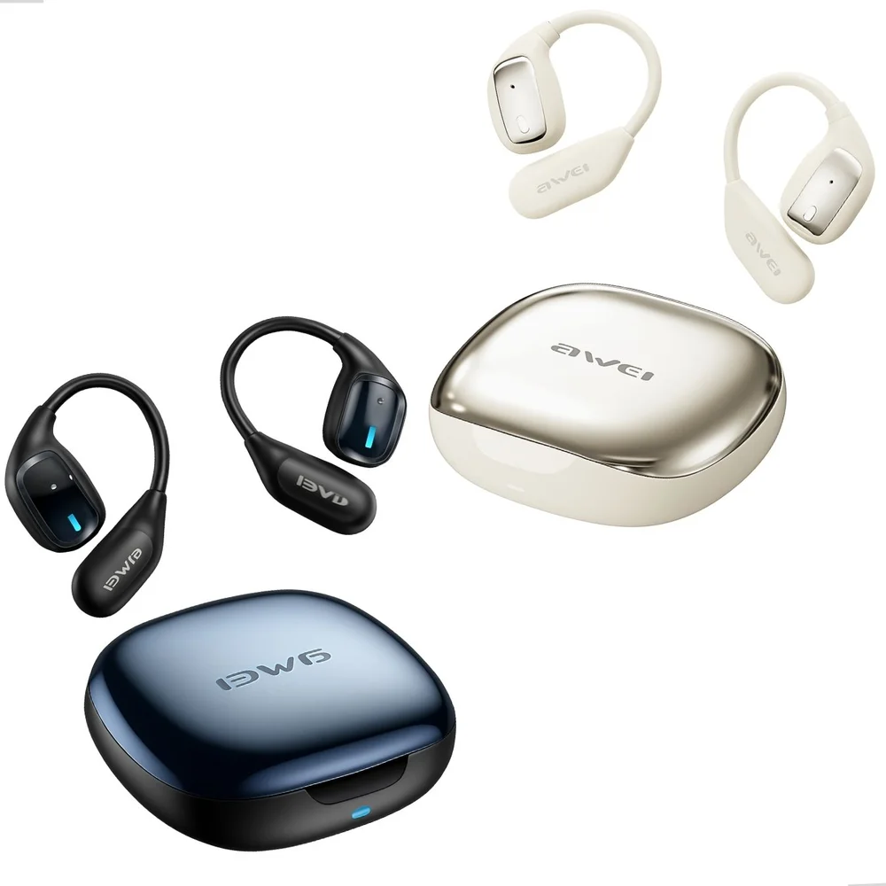 Imagem 5 de 5 do produto Fone de Ouvido Bluetooth TZ12 Esportivo Bateria até 8h  Bluetooth 6.0 Preto/Bege