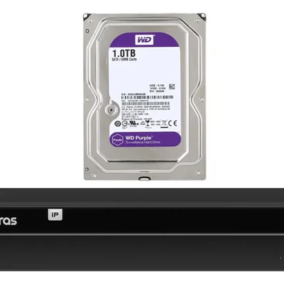 Gravador Ip Nvr 4 Canais Poe Nvd 1404 P + Hd 1 Tb Purple Intelbras