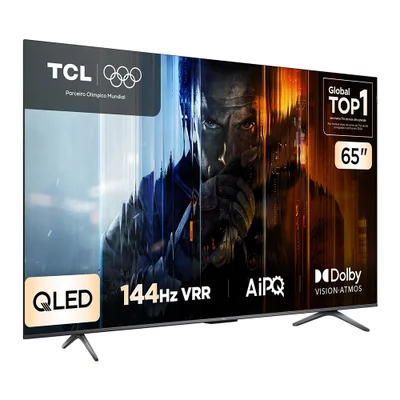 Smart TV TCL 65 Polegadas QLED 4K P8K WiFi Bluetooth Google TV 144Hz HDR10+ Dolby Atmos Vision 65P8K 15